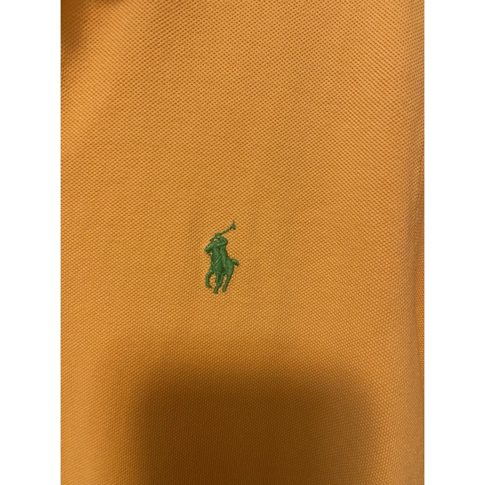 Polo Ralph Lauren Men's Polo Classic Fit Short Sleeve Orange Shirt Sz Medium - Picture 4 of 4